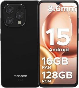 Lee más sobre el artículo <a href="https://amazon.es/dp/B0DYTQ6T4T?tag=techbeautydeals-21" target="_blank">Resume el contenido de DOOGEE N55 Mobile Phone 2025, Android 15 Smartphone, 16GB+128GB/2TB, 6.56″ HD+90Hz Screen, 13MP Camera, 5150mAh Battery, 4G Dual SIM 2.4G/5G WiFi OTG, Black en español y en sólo 10 palabras</a>