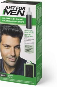 Lee más sobre el artículo <a href="https://amazon.es/dp/B089BNMNKJ?tag=techbeautydeals-21" target="_blank">Resume el contenido de Just For Men Hair Dye Dye Shampoo For Men Black H-55 en español y en sólo 10 palabras</a>
