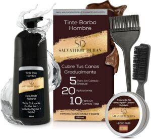 Lee más sobre el artículo <a href="https://amazon.es/dp/B0DJBTMV5W?tag=techbeautydeals-21" target="_blank">Resume el contenido de Men’s Beard Dye – Beard Dye – Men’s Anti-Anticana Shampoo – 20 Applications – With Beard Protector – Salvathor Duran – 250 ml. en español y en sólo 10 palabras</a>