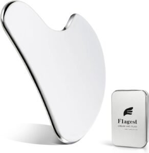 Lee más sobre el artículo <a href="https://amazon.es/dp/B0CX8Y1SJ2?tag=techbeautydeals-21" target="_blank">Resume el contenido de Flagest Stainless Steel Gua Sha, Durable Metal Facial Gua Sha, Anti-Wrinkle Reduce Swelling GuaSha Tool, Facial Massage Scraper Skin Care Gift (Silver) en español y en sólo 10 palabras</a>