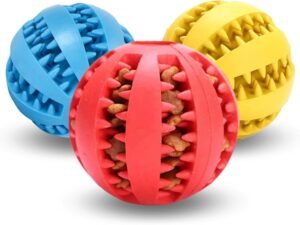 Lee más sobre el artículo <a href="https://amazon.es/dp/B0CSWVJ9NH?tag=techbeautydeals-21" target="_blank">Resume el contenido de (Pack of 3) Interactive Dog Ball – Dog Toys; Treat Dispensers – Durable and Flexible Natural Rubber Balls for Dental Cleaning and Pet Entertainment (2″) en español y en sólo 10 palabras</a>