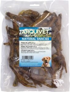 Lee más sobre el artículo <a href="https://amazon.es/dp/B072M7JJ42?tag=techbeautydeals-21" target="_blank">Resume el contenido de ARQUIVET Dehydrated Chicken Legs (Bag 250g) – Natural Crunchy Snacks for Dogs – Complementary Food – Canine Treats and Rewards en español y en sólo 10 palabras</a>