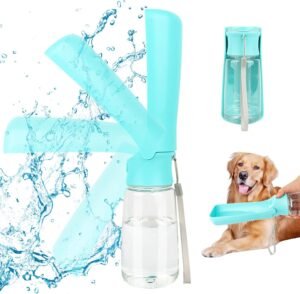 Lee más sobre el artículo <a href="https://amazon.es/dp/B0C9QKYZM7?tag=techbeautydeals-21" target="_blank">Resume el contenido de Pet Water Bottle, 180° Foldable Water Bottles for Dog Cat, Portable Dog Drinker, Leakproof Water Bottle, BPA Free for Camping, Hiking (Blue, 550ML) en español y en sólo 10 palabras</a>
