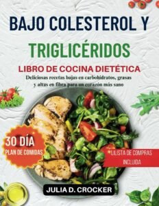 Lee más sobre el artículo <a href="https://amazon.es/dp/B0DVLGLV6Z?tag=techbeautydeals-21" target="_blank">Resume el contenido de COLESTEROL Y TRIGLICÉRIDOS BAJOS LIBRO DE COCINA DIETÉTICA: Deliciosas recetas bajas en carbohidratos, grasas y altas en fibra para un corazón más sano (incluye plan de alimentación de 30 días) en español y en sólo 10 palabras</a>