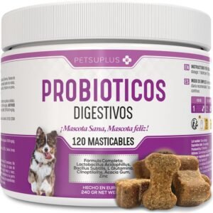 Lee más sobre el artículo <a href="https://amazon.es/dp/B0D2XV5JF3?tag=techbeautydeals-21" target="_blank">Resume el contenido de Probiotics Dogs – Digestive Supplement – Repairs Intestinal Flora, Protects Immune System and Prevents Diseases – Fights Diarrhea, Gas and Vomiting – 120 Chews en español y en sólo 10 palabras</a>