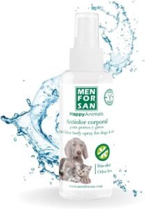 Lee más sobre el artículo <a href="https://amazon.es/dp/B0BYDZV1MT?tag=techbeautydeals-21" target="_blank">Resume el contenido de MENFORSAN Anti-Body Odor for Dogs and Cats | Eliminates Bad Odors | Vegan Product | Odor Free | Ph Adapted | 60ml en español y en sólo 10 palabras</a>