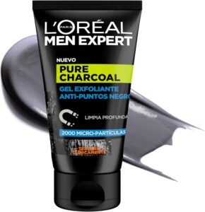 Lee más sobre el artículo <a href="https://amazon.es/dp/B07SQFC1T3?tag=techbeautydeals-21" target="_blank">Resume el contenido de L’Oréal Paris Men Expert Pure Charcoal Exfoliating Gel Anti-Blackhead for Men, 100 ml en español y en sólo 10 palabras</a>