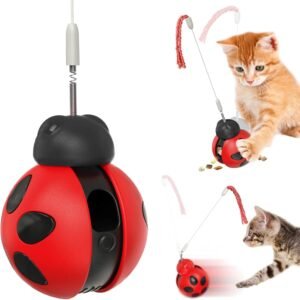 Lee más sobre el artículo <a href="https://amazon.es/dp/B0DPF4HF26?tag=techbeautydeals-21" target="_blank">Resume el contenido de Interactive Cat Treat Dispenser for Indoor Cats, Oscillating Puzzle Feeder with Spring Wand, Slow Food Dispenser for Boredom Relief (Adorable en español y en sólo 10 palabras</a>