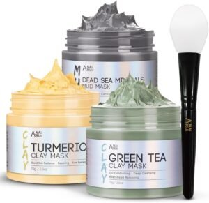 Lee más sobre el artículo <a href="https://amazon.es/dp/B086V843R8?tag=techbeautydeals-21" target="_blank">Resume el contenido de ANAiRUi Turmeric Face Masks + Green Tea Clay Mask + Dead Sea Mud Mask – For Deep Cleansing, Moisturizing and Purifying, Detoxifying, 210g en español y en sólo 10 palabras</a>