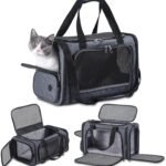 Lee más sobre el artículo <a href="https://amazon.es/dp/B0CKL2JNVX?tag=techbeautydeals-21" target="_blank">Resume el contenido de Pet Travel Carrier Airplane Approved Under Seat, TSA Airline Approved, Soft-Sided Carrier Bag for Cats, Dogs, 17.5 x 8.5 x 11 Inches, Grey en español y en sólo 10 palabras</a>