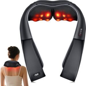 Lee más sobre el artículo <a href="https://amazon.es/dp/B0F47XGVP5?tag=techbeautydeals-21" target="_blank">Resume el contenido de Neck and Back Massager with Heat, 3D Electric Shiatsu with 8 Nodes, for Home Office and Car, Deep Cervical and Lumbar Massage, Gift for Women Men Mom Dad en español y en sólo 10 palabras</a>