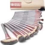 Lee más sobre el artículo <a href="https://amazon.es/dp/B0D833TXMF?tag=techbeautydeals-21" target="_blank">Resume el contenido de PORTENTUM Professional Makeup Brushes 18 Pieces – Makeup Brush Set with Travel Case Wooden Handle Synthetic Fiber Kabuki Brush en español y en sólo 10 palabras</a>