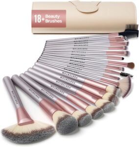 Lee más sobre el artículo <a href="https://amazon.es/dp/B0D833TXMF?tag=techbeautydeals-21" target="_blank">Resume el contenido de PORTENTUM Professional Makeup Brushes 18 Pieces – Makeup Brush Set with Travel Case Wooden Handle Synthetic Fiber Kabuki Brush en español y en sólo 10 palabras</a>