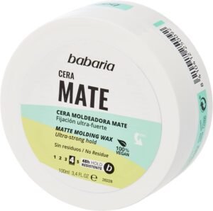 Lee más sobre el artículo <a href="https://amazon.es/dp/B085P1HFXS?tag=techbeautydeals-21" target="_blank">Resume el contenido de Babaria – Matte Shaping Wax | Matte Wax for Men and Women | 100 ml | 48h Resistance | 100% Vegan | Ultra-Strong Hold | Short and Medium Hair en español y en sólo 10 palabras</a>