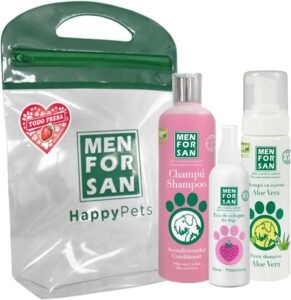 Lee más sobre el artículo <a href="https://amazon.es/dp/B09GS1F918?tag=techbeautydeals-21" target="_blank">Resume el contenido de MENFORSAN Hygiene and Beauty Pack, Conditioner Shampoo, 300 ml, Strawberry Cologne 125 ml, Foam Shampoo for Dogs and Cats 200 ml, Rich Strawberry Aroma en español y en sólo 10 palabras</a>