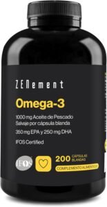 Lee más sobre el artículo <a href="https://amazon.es/dp/B078Y9TRWV?tag=techbeautydeals-21" target="_blank">Resume el contenido de Omega 3 IFOS – 2000 mg (EPA 700 mg + DHA 500 mg) per daily dose (2 softgels) – Maintains normal triglyceride levels – With Natural Vitamin E with antioxidant action – Zenement en español y en sólo 10 palabras</a>