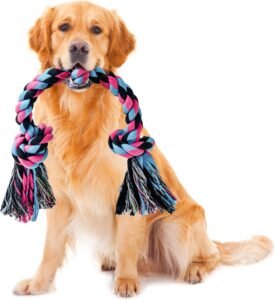 Lee más sobre el artículo <a href="https://amazon.es/dp/B0D5HC9RSD?tag=techbeautydeals-21" target="_blank">Resume el contenido de Rope Toy for Large Dogs, Tough Chew Toys for Aggressive Chewers, Indestructible Durable Cotton Rope Toys for Breed Teeth Cleaning en español y en sólo 10 palabras</a>