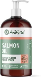 Lee más sobre el artículo <a href="https://amazon.es/dp/B00BKYV37E?tag=techbeautydeals-21" target="_blank">Resume el contenido de AniForte Premium Salmon Oil for Dogs and Cats 500ml – 100% Natural Contains Omega 3 Fatty Acids, EPA, DHA and Linolenic – Beneficial for Strong Bones and Shiny Coat en español y en sólo 10 palabras</a>