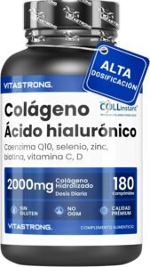Lee más sobre el artículo <a href="https://amazon.es/dp/B0CKXT2RV3?tag=techbeautydeals-21" target="_blank">Resume el contenido de Collagen and Hyaluronic Acid 180 Tablets, Hydrolyzed Collagen 2000mg COLLinstant Quality with Biotin, CoQ10, Zinc, Selenium, Vitamins C and D, Collagen Supplement for Skin, Bones, Joints en español y en sólo 10 palabras</a>