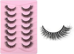 Lee más sobre el artículo <a href="https://amazon.es/dp/B0DPJPRLX5?tag=techbeautydeals-21" target="_blank">Resume el contenido de 7 Pairs Natural False Eyelashes, 3D Cat Eye Lashes False Eyelashes, Professional Black Reusable for Makeup, Parties, Weddings en español y en sólo 10 palabras</a>