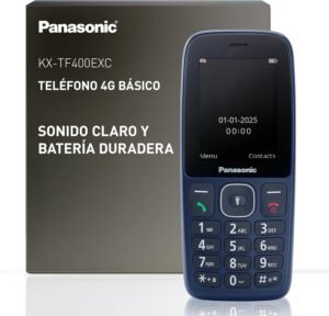 Lee más sobre el artículo <a href="https://amazon.es/dp/B0FY743Q5J?tag=techbeautydeals-21" target="_blank">Resume el contenido de Panasonic KX-TF400EXC Easy to Use 4G Button Phone Volte, Reliable Power Up to 280 Hours Standby Mode, USB-C Charging, 2.4 Inch Display, Bluetooth, IP44 Water Resistance, Blue. en español y en sólo 10 palabras</a>