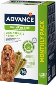 Lee más sobre el artículo <a href="https://amazon.es/dp/B01G7G7S2I?tag=techbeautydeals-21" target="_blank">Resume el contenido de Advance Advance Snacks Dental Care Stick for Dogs – 720g (Pack of 1) en español y en sólo 10 palabras</a>