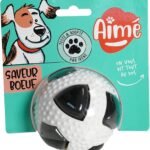 Lee más sobre el artículo <a href="https://amazon.es/dp/B07R853ZYB?tag=techbeautydeals-21" target="_blank">Resume el contenido de Aimé | Interactive Dog Toys | Football Dog Balls with Sound and Bell | Beef Smell | Dog Toys That Stimulate Smell and Ear of Your Pet| Dog Ball 8cm en español y en sólo 10 palabras</a>