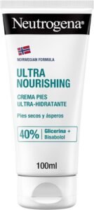 Lee más sobre el artículo <a href="https://amazon.es/dp/B001NPIFIK?tag=techbeautydeals-21" target="_blank">Resume el contenido de Neutrogena Norway Formula Ultra Moisturizing Foot Cream (100ml), Cream for Dry and Rough Feet, Moisturizing Cream with 40% Glycerin and Bisabolol en español y en sólo 10 palabras</a>