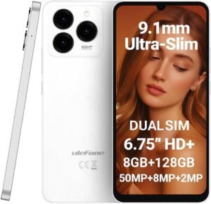 Lee más sobre el artículo <a href="https://amazon.es/dp/B0DNDTMWJY?tag=techbeautydeals-21" target="_blank">Resume el contenido de Ulefone Mobile Phone Android 14 Note 20 Pro, 6.75» HD+ Large Screen, 8GB RAM+128GB ROM, 50MP+8MP+2MP, Dual SIM Free Smartphone, 6000mAh Battery, Fingerprint+Face Unlock, White en español y en sólo 10 palabras</a>