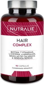 Lee más sobre el artículo <a href="https://amazon.es/dp/B09VT33PX1?tag=techbeautydeals-21" target="_blank">Resume el contenido de HAIR VITAMINS Biotin + Zinc + Selenium – [2022 AWARD] Hair Complex with L-Cysteine – 90 Vegetarian Capsules Nutralie en español y en sólo 10 palabras</a>