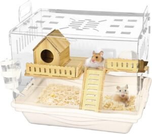Lee más sobre el artículo <a href="https://amazon.es/dp/B0DXMSX5JM?tag=techbeautydeals-21" target="_blank">Resume el contenido de Clear Hamster Cage | Clear Observation Pet Cage | Gerbil Housing, Breathable Small Pet Home Accessories for Lovers, Families en español y en sólo 10 palabras</a>