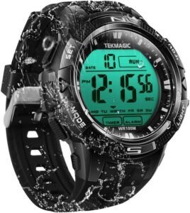 Lee más sobre el artículo <a href="https://amazon.es/dp/B07S7QGQDL?tag=techbeautydeals-21" target="_blank">Resume el contenido de 100 m Digital Waterproof Swimming Wristwatch with Alarm and Stopwatch, Support Dual Time Zone, Countdown Timer, 12/24 Hour Format en español y en sólo 10 palabras</a>