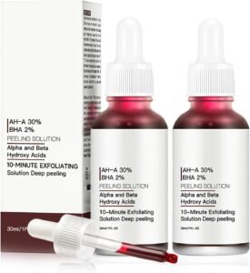 Lee más sobre el artículo <a href="https://amazon.es/dp/B0DQ4PLJ8K?tag=techbeautydeals-21" target="_blank">Resume el contenido de Peeling Solution, 2 Pieces Exfoliating Solution 30% AH-A + 2% BHA, Chemical Facial Peeling, Facial Peeling, Reduce Pore Clogging, Suitable for a Variety of Skin Types en español y en sólo 10 palabras</a>