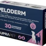 Lee más sobre el artículo <a href="https://amazon.es/dp/B089NWL2RT?tag=techbeautydeals-21" target="_blank">Resume el contenido de Suprapet, Peloderm for Dogs and Cats 30 Tablets Based on Biotin, Zinc, B Vitamins, Methionine and Cystine for Hair Wellness and Shine | Complementary Feed en español y en sólo 10 palabras</a>