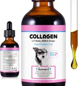 Lee más sobre el artículo <a href="https://amazon.es/dp/B0DN1BLBS9?tag=techbeautydeals-21" target="_blank">Resume el contenido de Collagen for Dogs, Skin and Hair Supplement, Itch Relief for Dogs Joint Strengthening, Flexibility and Mobility Hip Supplement, 60ML en español y en sólo 10 palabras</a>
