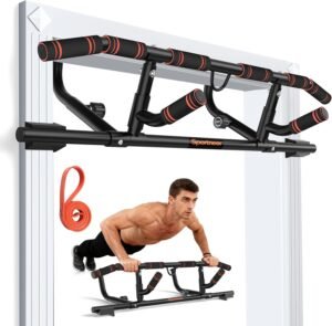 Lee más sobre el artículo <a href="https://amazon.es/dp/B0DGPZ87KG?tag=techbeautydeals-21" target="_blank">Resume el contenido de Sportneer Door Frame Pull Up Bar, Pull Up Bar with Folding Handle, Pull Up Bar for Strength Training for Upper Body Up to 200kg Capacity en español y en sólo 10 palabras</a>