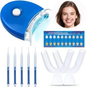 Lee más sobre el artículo <a href="https://amazon.es/dp/B0CFXR6QYL?tag=techbeautydeals-21" target="_blank">Resume el contenido de Teeth Whitening Kit with Complete Oral Care Kit, 5 Includes Whitening Gel for Removing Coffee, Tea and Tobacco Stains, Effective Solution for Whiter Teeth at Home (Blue) en español y en sólo 10 palabras</a>