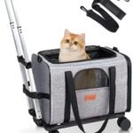 Lee más sobre el artículo <a href="https://amazon.es/dp/B0C84Q4T4J?tag=techbeautydeals-21" target="_blank">Resume el contenido de Morpilot Transportin Cats Dogs with Wheels and Telescopic Rod Travel Transport Bag for Cats Dog Folding Trolley with Bowl and Removable Wheels en español y en sólo 10 palabras</a>