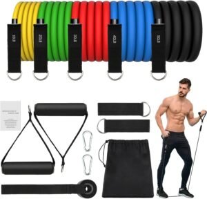 Lee más sobre el artículo <a href="https://amazon.es/dp/B0DBHGDYCF?tag=techbeautydeals-21" target="_blank">Resume el contenido de JATEKA Elastic Bands Bodybuilding, Elastic Fitness Muscle with 5 Different Levels Elastic Bands for Home Gym Yoga en español y en sólo 10 palabras</a>