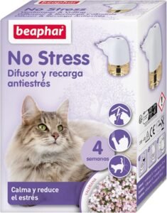 Lee más sobre el artículo <a href="https://amazon.es/dp/B076QFM3FL?tag=techbeautydeals-21" target="_blank">Resume el contenido de Beaphar No Stress Natural Cat Anti-Stress Kit 30 ml, Diffuser and Refill, Reduces Stress and Anxiety, Scratches, Fears, Changes Environment, Noise, Marking with Urine, Conflicts, 30 ml en español y en sólo 10 palabras</a>