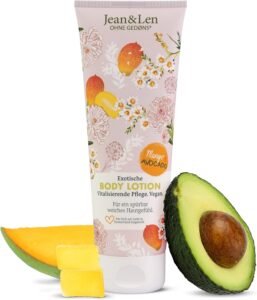 Lee más sobre el artículo <a href="https://amazon.es/dp/B0BWN7YJYW?tag=techbeautydeals-21" target="_blank">Resume el contenido de Jean & Len Mango & Avocado Exotic Body Lotion for All Skin Types, Lightweight Formula, Absorbs Quickly, Optimal Skin PH, Paraben & Silicone Free, Vegan Body Lotion, 250ml en español y en sólo 10 palabras</a>