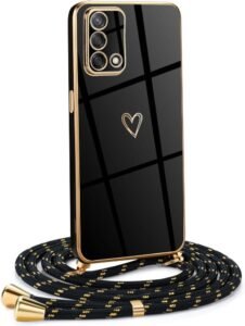 Lee más sobre el artículo <a href="https://amazon.es/dp/B0CGHGR1FV?tag=techbeautydeals-21" target="_blank">Resume el contenido de Case for OPPO A74 4G with Rope, Soft TPU Silicone Heart Design with Luxury Gold Plated, OPPO A74 4G Rope Case for Women Girls en español y en sólo 10 palabras</a>