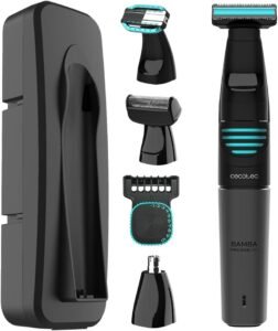 Lee más sobre el artículo <a href="https://amazon.es/dp/B09VC2RLR1?tag=techbeautydeals-21" target="_blank">Resume el contenido de Cecotec Bamba PrecisionCare Extreme 5-in-1 Multifunction Shaver, Lithium Battery, Body and Face, Waterproof, Easy Cleaning IPX5, Autonomy 60 min, Includes Laminated Shaving Head en español y en sólo 10 palabras</a>