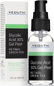 Lee más sobre el artículo <a href="https://amazon.es/dp/B01HWD737K?tag=techbeautydeals-21" target="_blank">Resume el contenido de YEOUTH Peeling Glycolic Acid 30% Professional Facial Care with Retinol and Green Tea, Skin Care Facial Scrub Women and Men 30ml en español y en sólo 10 palabras</a>