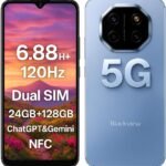 Lee más sobre el artículo <a href="https://amazon.es/dp/B0FDPYJKL8?tag=techbeautydeals-21" target="_blank">Resume el contenido de Blackview Shark 6 5G AI Smartphone, 24GB+128GB, 6.88″ HD+ 120Hz Display, 3 Integrated AI Assistants, 16MP+8MP Camera, Dual 5G Dual SIM, Android 15 Free Mobile Smartphone, NFC, Blue en español y en sólo 10 palabras</a>
