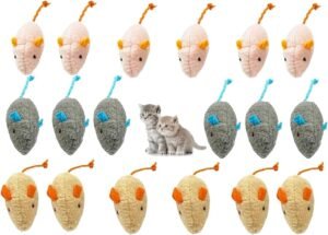 Lee más sobre el artículo <a href="https://amazon.es/dp/B0DDTBHNQW?tag=techbeautydeals-21" target="_blank">Resume el contenido de ZKGYUS 18 Pack Cat Toys Catnip Toy Mice Plush Mice with Catnip Interactive Catnip for Cats Kittens en español y en sólo 10 palabras</a>
