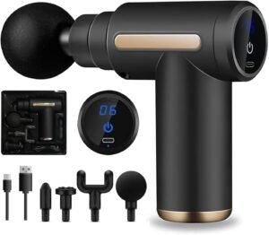 Lee más sobre el artículo <a href="https://amazon.es/dp/B0FJ86DGKS?tag=techbeautydeals-21" target="_blank">Resume el contenido de Muscle Massage Gun, Mini Portable Massage Gun, Massage Gun with 6 Speeds with LCD Touch Screen, 4 Massage Heads, for Deep Tissues, Black en español y en sólo 10 palabras</a>