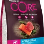 Lee más sobre el artículo <a href="https://amazon.es/dp/B08HB5TTMB?tag=techbeautydeals-21" target="_blank">Resume el contenido de Wellness Core Small Breed Ocean, Salmon & Tuna, 5 kg, Small Breed Adult Dry Dog Food, No Added Sugar, No Grain, High Meat en español y en sólo 10 palabras</a>