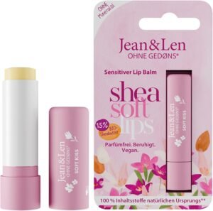 Lee más sobre el artículo <a href="https://amazon.es/dp/B0C5RXYHJ3?tag=techbeautydeals-21" target="_blank">Resume el contenido de Jean & Len Delicate Lip Balm with Organic Shea Butter and Organic Almond Oil, Soothes, Prevents Lips Drying, No Mineral Oil, Fragrance Free, Vegan, 4.8g en español y en sólo 10 palabras</a>