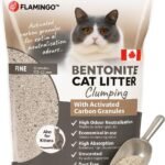 Lee más sobre el artículo <a href="https://amazon.es/dp/B0C6XZK4V7?tag=techbeautydeals-21" target="_blank">Resume el contenido de Flamingo Cat Litter – Clumping Litter – Extra Fine Grain – 12 L (12 kg) for 10 Weeks – Origin Canada – Natural and Unscented – Ideal for 1 or Multiple Cats en español y en sólo 10 palabras</a>